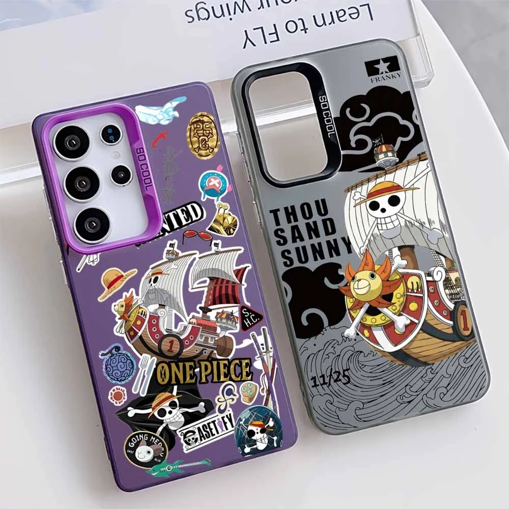 O-ne P-Piece Anime logo For Samsung Galaxy S26 S25 Edge S24 S23 S22 S21 S20 FE Ultra Plus Colorful Cover Funda Soft Phone Case