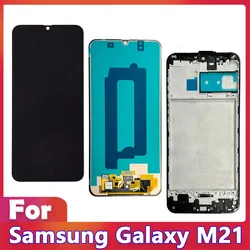 For Samsung M21 SM-M215 SM-M215F Lcd Display Touch Screen Digitizer With Frame Assembly Parts For Samsung M21 LCD