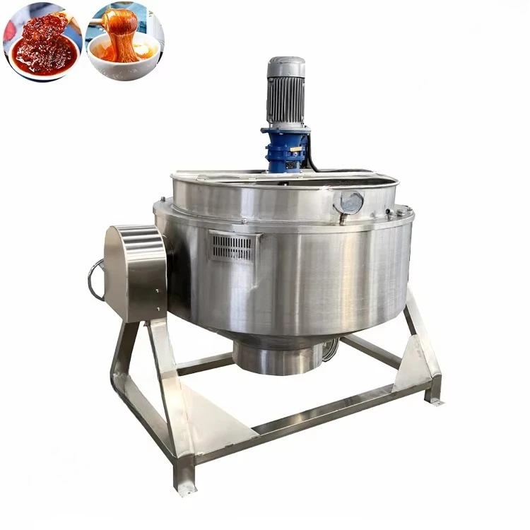 horizontal jacketed kettle Tilting Stainless Steel Cheese Cooker Jacketed Kettle For Tomato