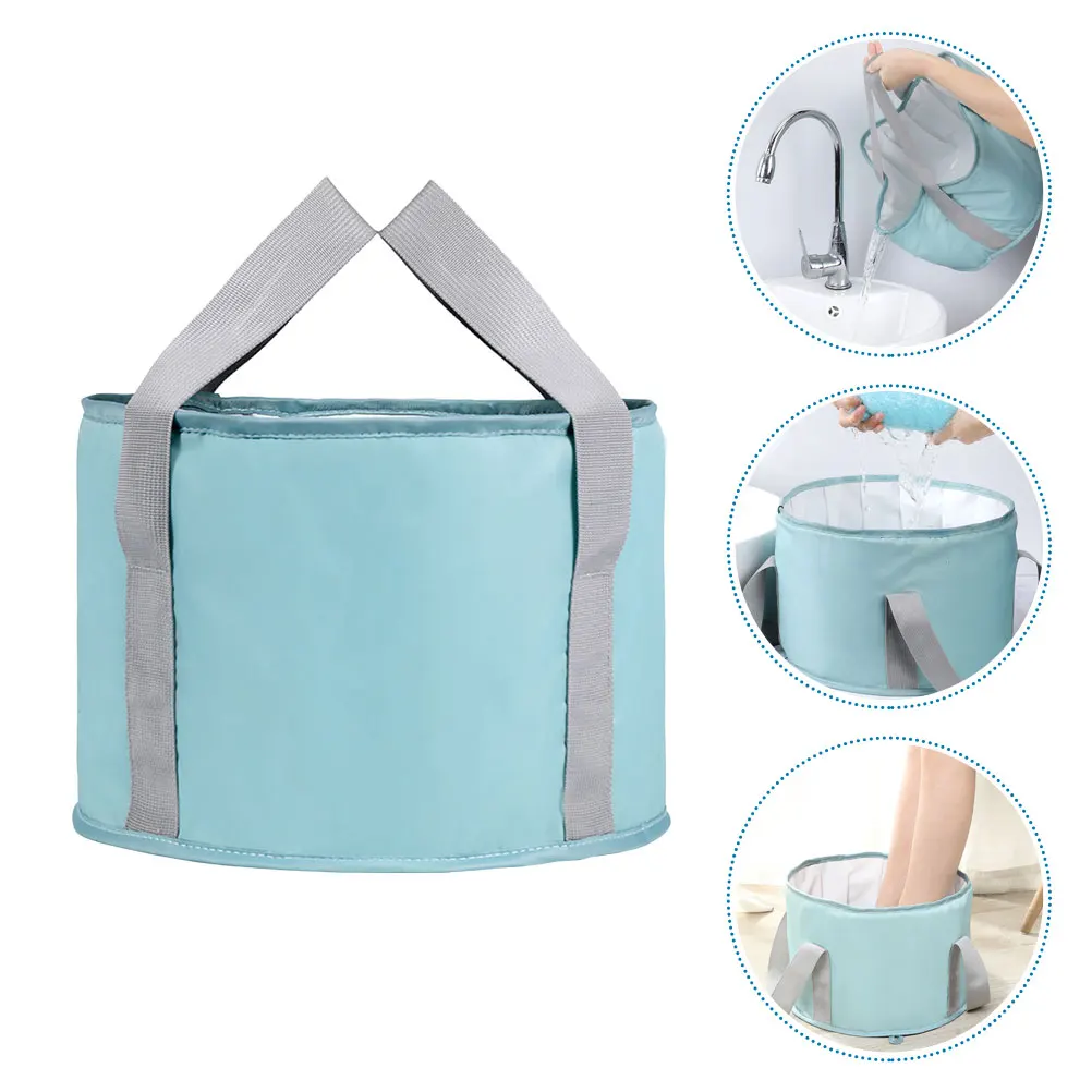 Dual-Use Foldable Foot Soaking Bucket Portable Bath Basin For Travel Outdoor Home Large Capacity Insulated Soaking Bag