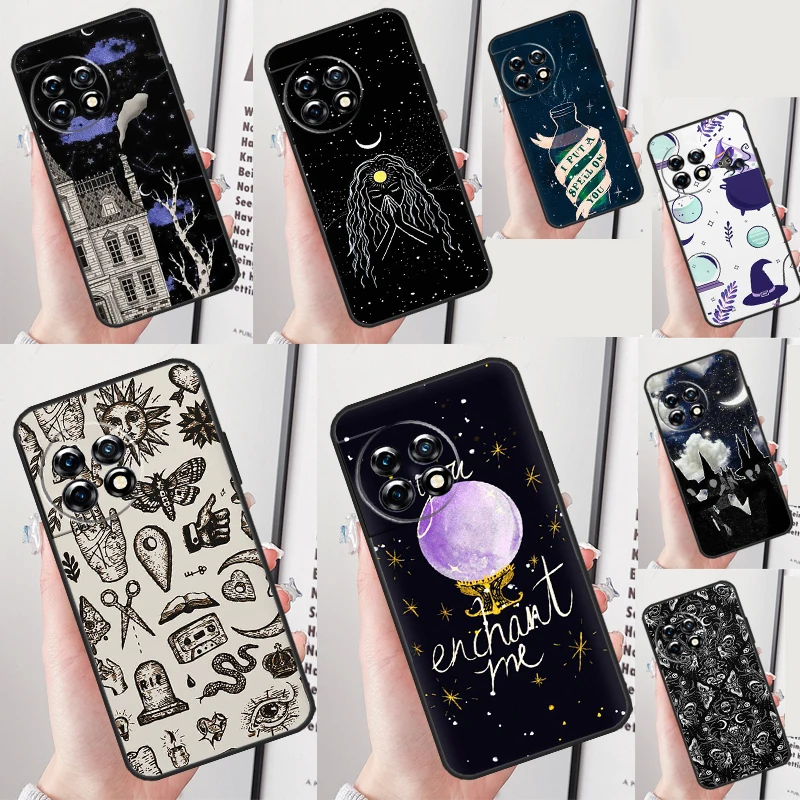 Witchy Goth Magic Case For OnePlus Nord 3 2T CE 2 Lite N10 N20 N30 Cover For OnePlus 11 8T 10T 9RT 8 9 10 Pro