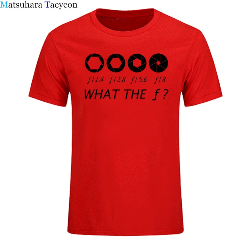Photographer - What The F - Stop Men T-shirt 100% Cotton Casual Men\'s T Shirts Brand Clothing Tops Tees Funny Clothing