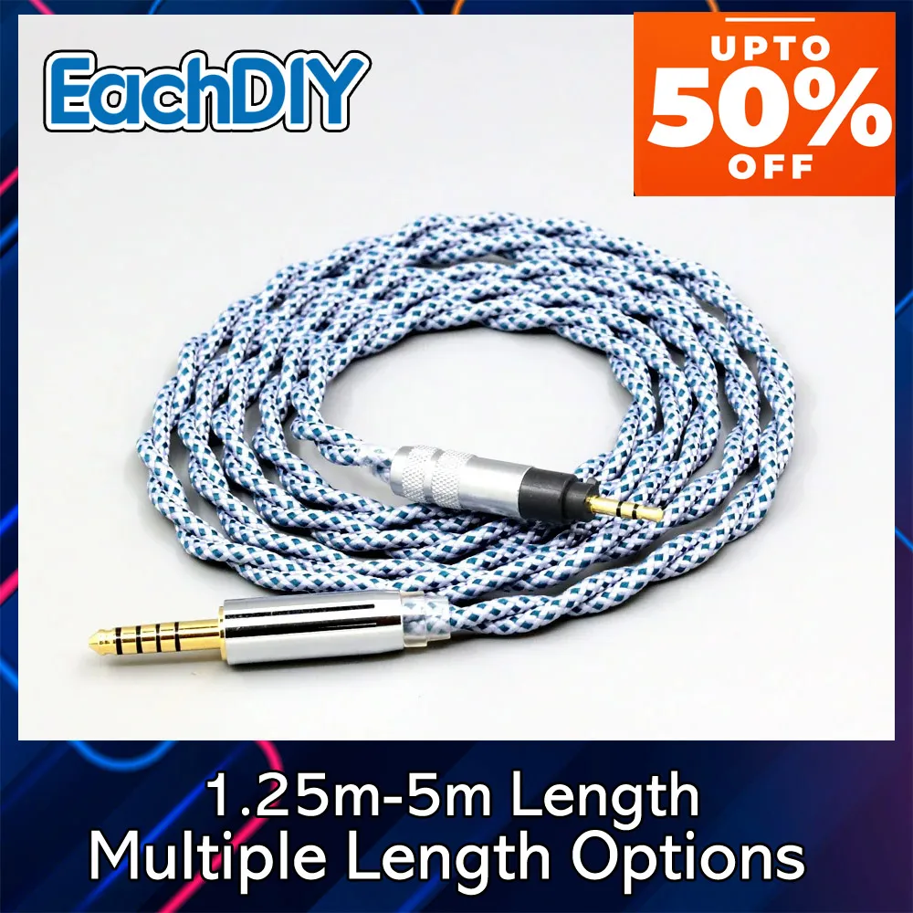 Mix Graphene Pure 99% Silver For Sennheiser Urbanite XL On Over Ear Headphone OCC Shielding Earphone Cable 8672