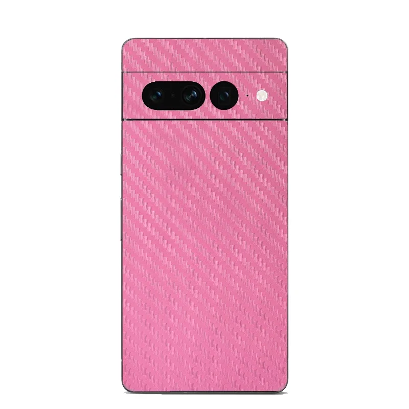 Colorful 3D Carbon Fiber Skin Phone Back Wrap Sticker for Google Pixel 8 Pro 8 7A 7 Pro 7 6 Pro 6A Protective Decal Skin Film