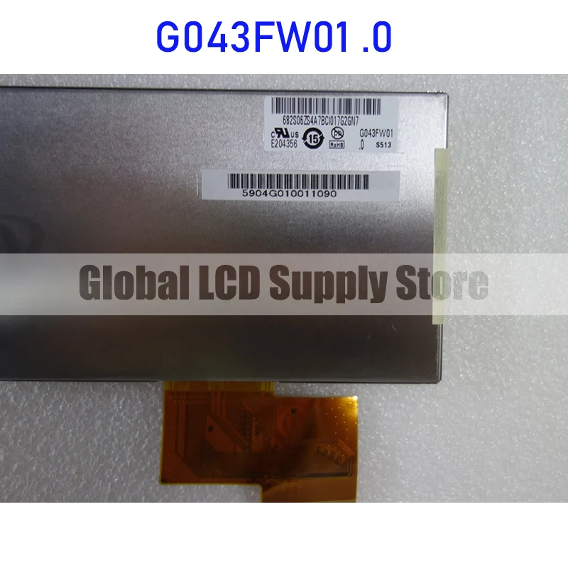 G043FW01 .0 4.3 Inch LCD Display Screen Panel Original for Auo Brand New Tested