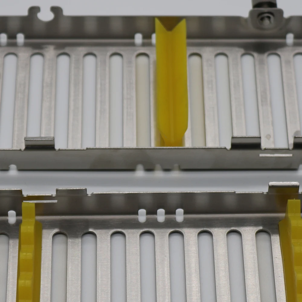 

304 stainless steel Sterilization Box Dental Cassette File Burs Disinfection Tray Dental Sterilization Rack Autoclavable