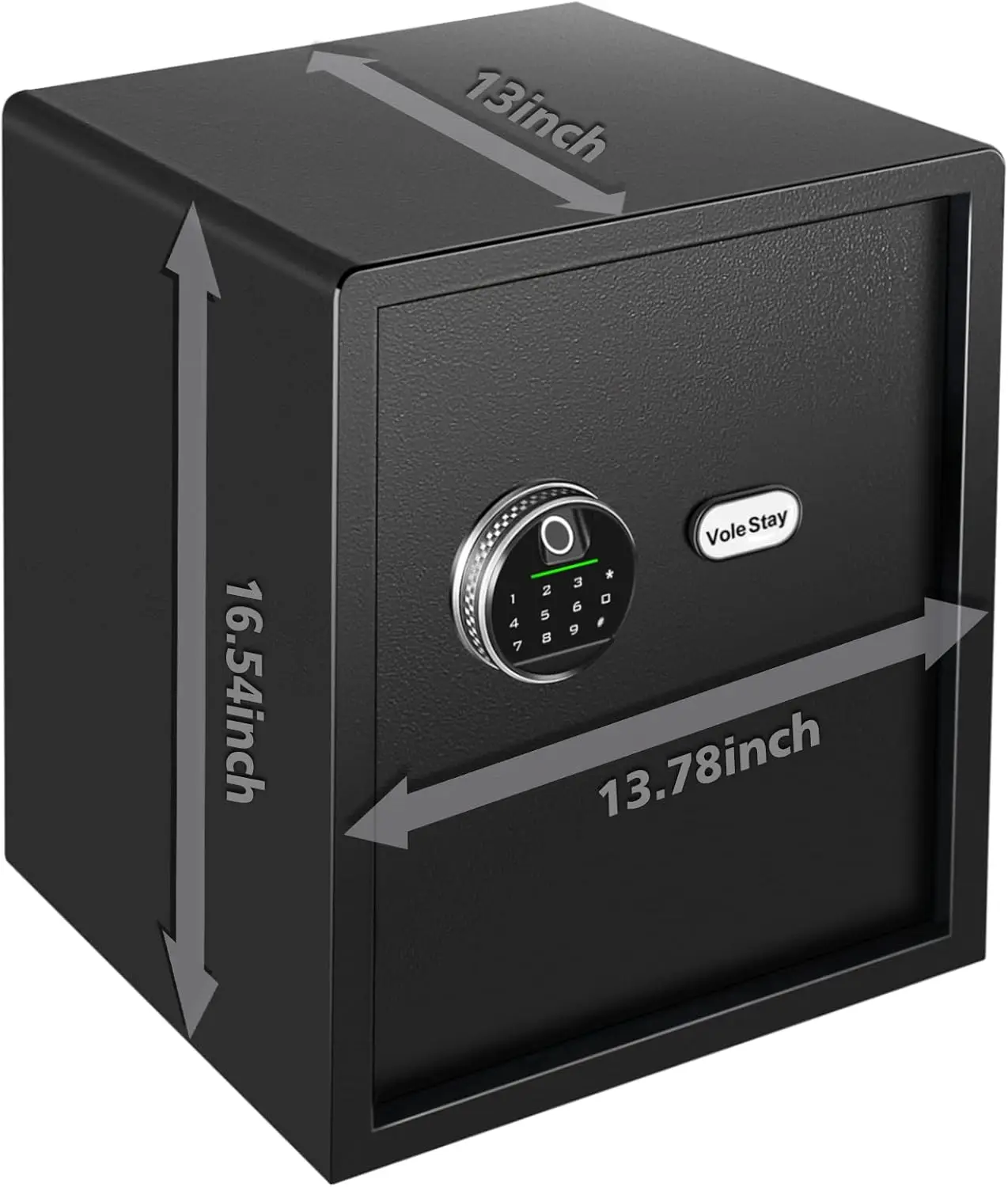 Biometric Home Safe, Fingerprint Gun Safe Lock Box,Money Box for Jewelry Handgun Cash Valuables,Perfect for Home/Office/Hotel, B