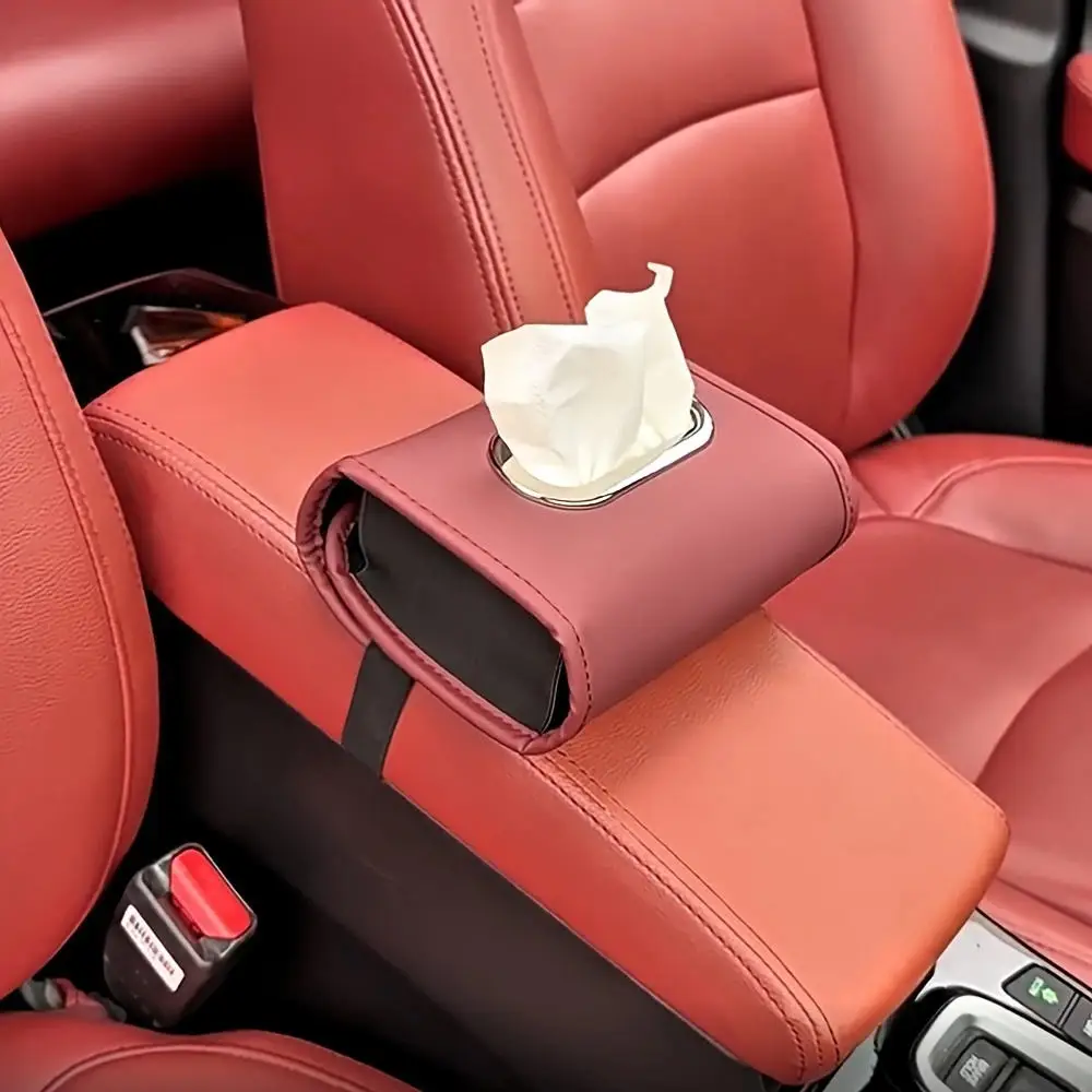 

Car Leather Tissue Storage Box For Mercedes Benz A C E S G Class C43 GLC CLE CLA GLB GLS SLK SL W177 W205 W213 W222 X167 AMG
