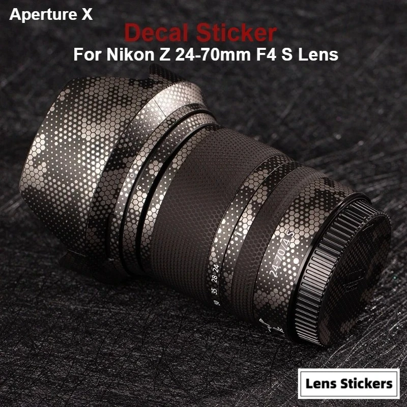 

Наклейка-пленка для объектива Nikon Z 24-70mm F4S (Z24-70/4S) – защитная виниловая пленка-деколь для объектива Z24-70 F4