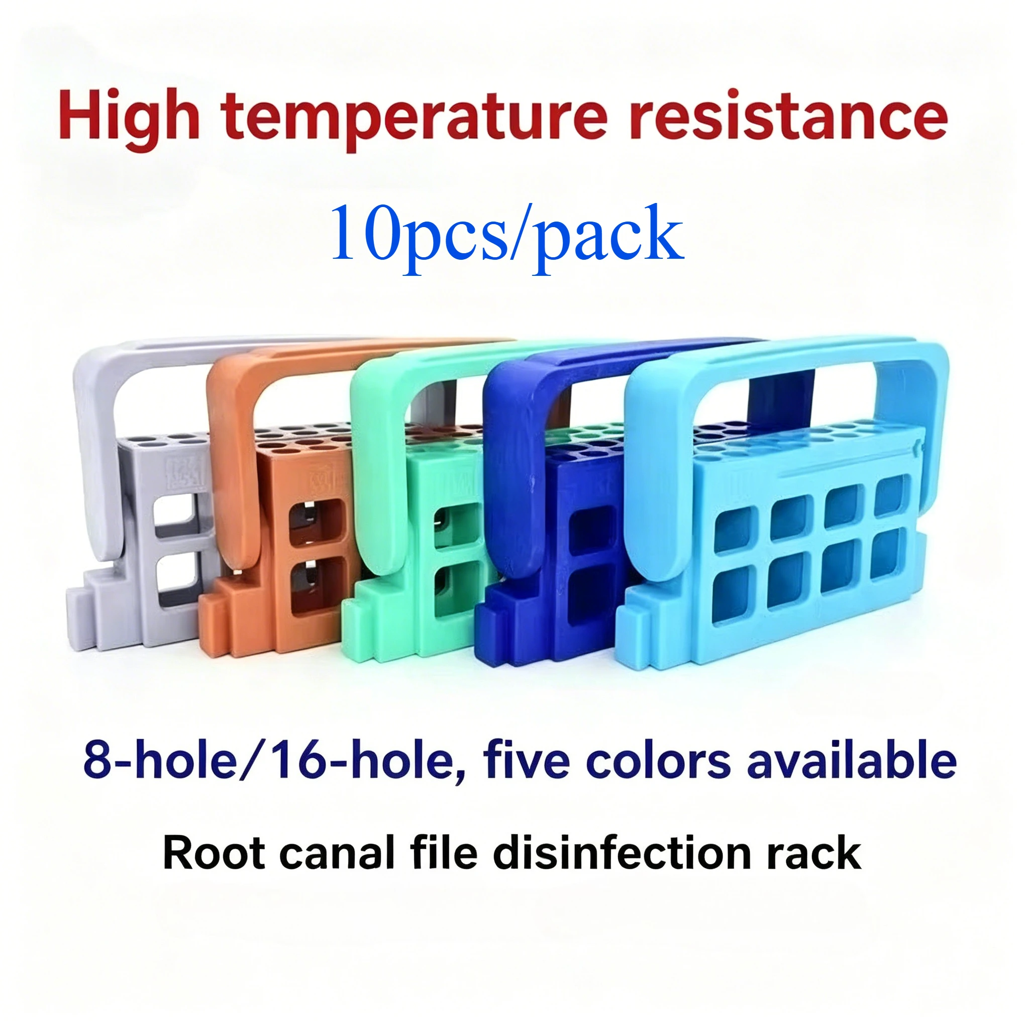

10Pcs 8/16 Holes Dental Endo File Holder Autoclavable Endodontic File Block Sterilization Box Professional Dentist Tool