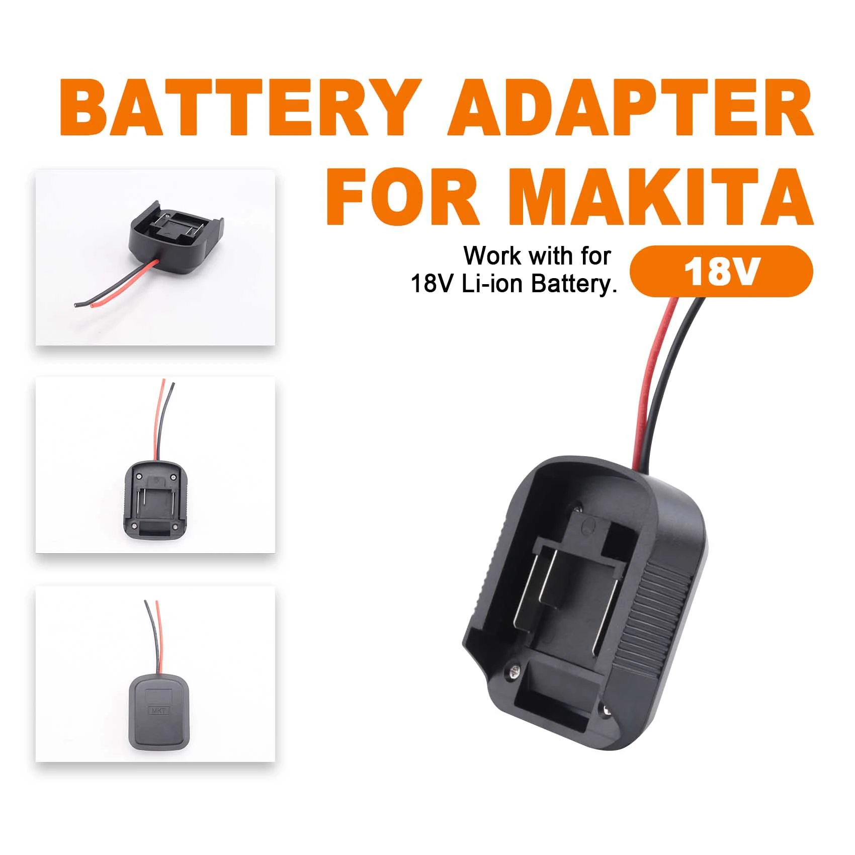 1Pc Battery Adapter for Makita 18V Lithium Battery Power Tool Connector Adapter Dock Holder for Power Tool BL1830 BL1840