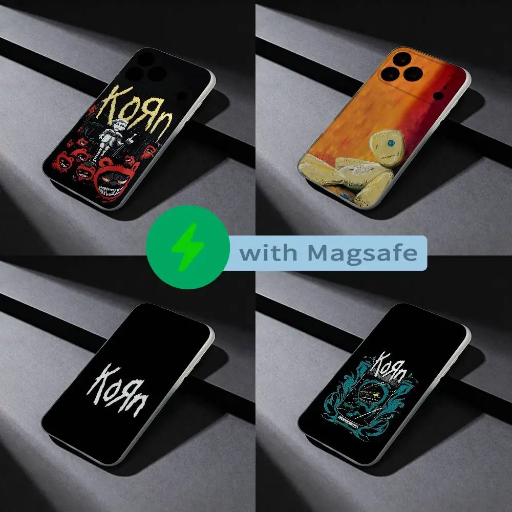 

K-KornS Rock Band Phone Case For iPhone 17,16,15,14,13,12,X,XS,Pro,Max,Plus,E,Air,Mini with Magsafe Magnetic Slim Frosted