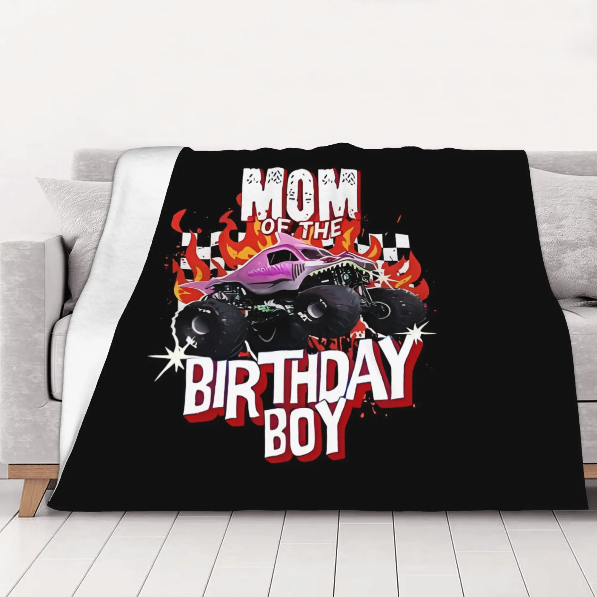 1PC home Cutecore Classic Monster truck Blanket Super Cosy Plush Home Living Room Sofa halloween