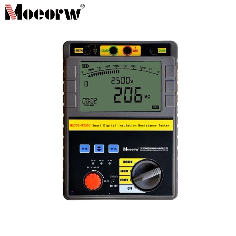 

ME20S-W2503 Intelligent Digital Insulation Resistance Tester Digital Megohmmeter Voltage Tester