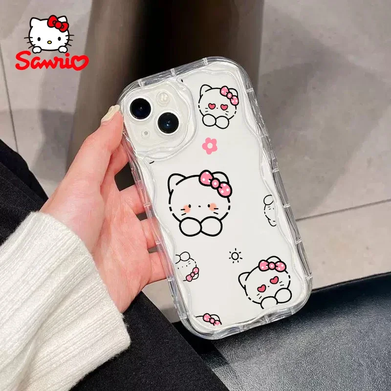 Etui na telefon Cinnamoroll Iphone15 Pro Girls Phone Case Kitty Cat Cartoon dla Iphone Hello Kitty Children's Day Gift