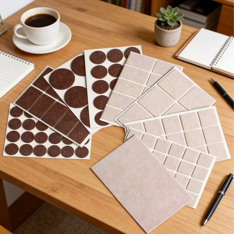 

Felt Table And Chair Mats Anti-collision Solid Wood Furniture Protection Mats Sofa Self-adhesive Mats Silent Table Mats