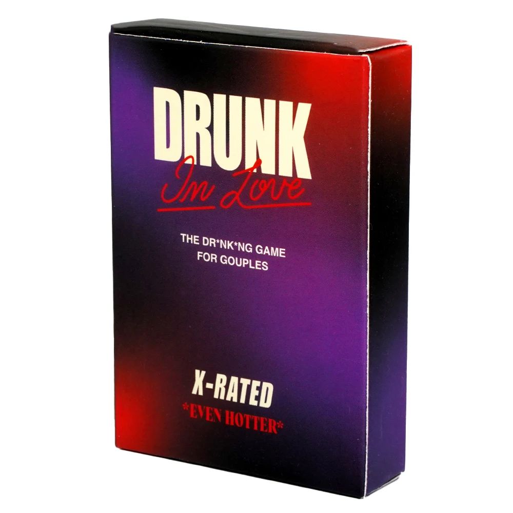 Drunk In Love X-Rated Even Hotter Drinking Game For Couples 50 Cards Fun Date Night