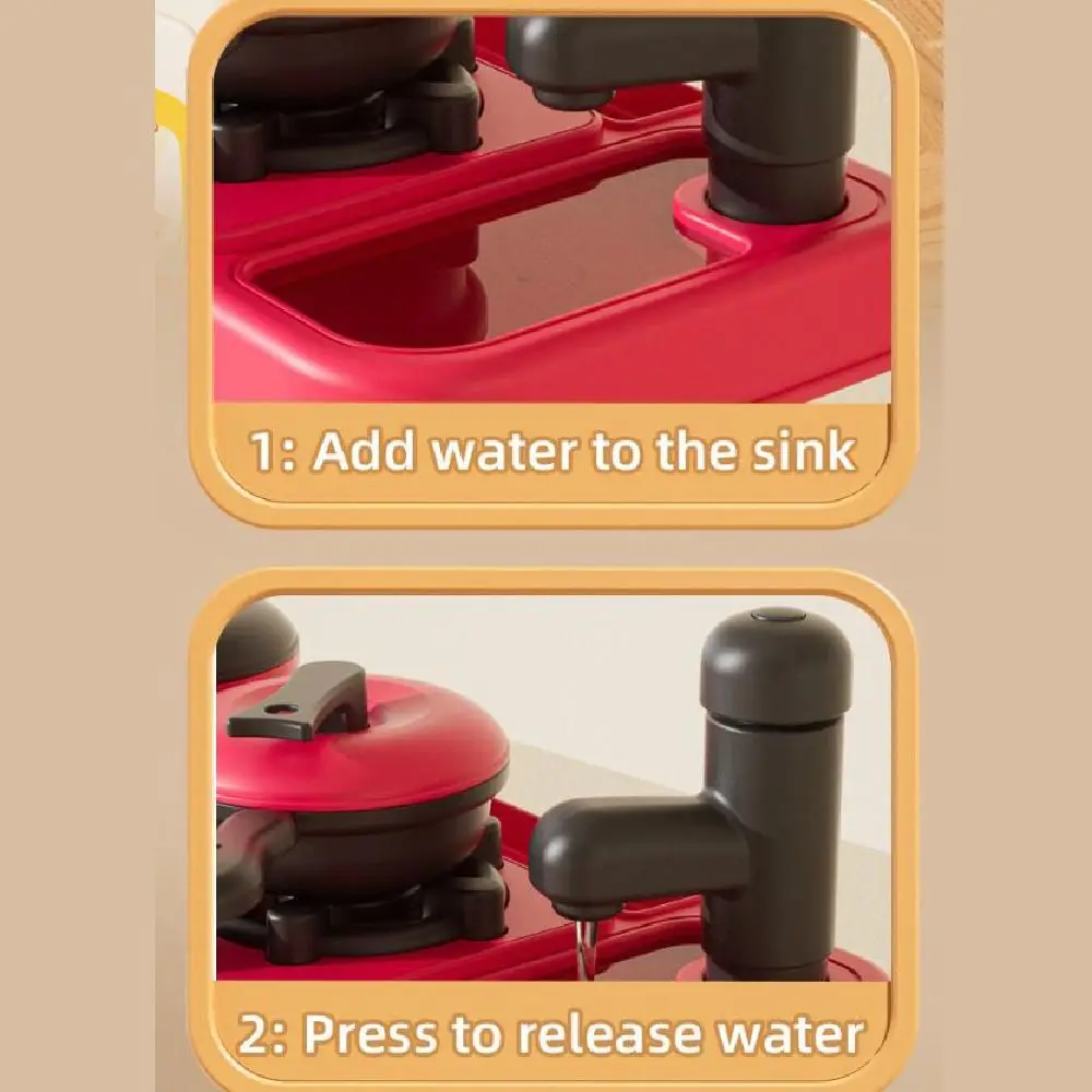 Creative Simulation Kitchen Play DIY Montessori Pretend Cooking Colorful Interactive Imitation Cooking Set
