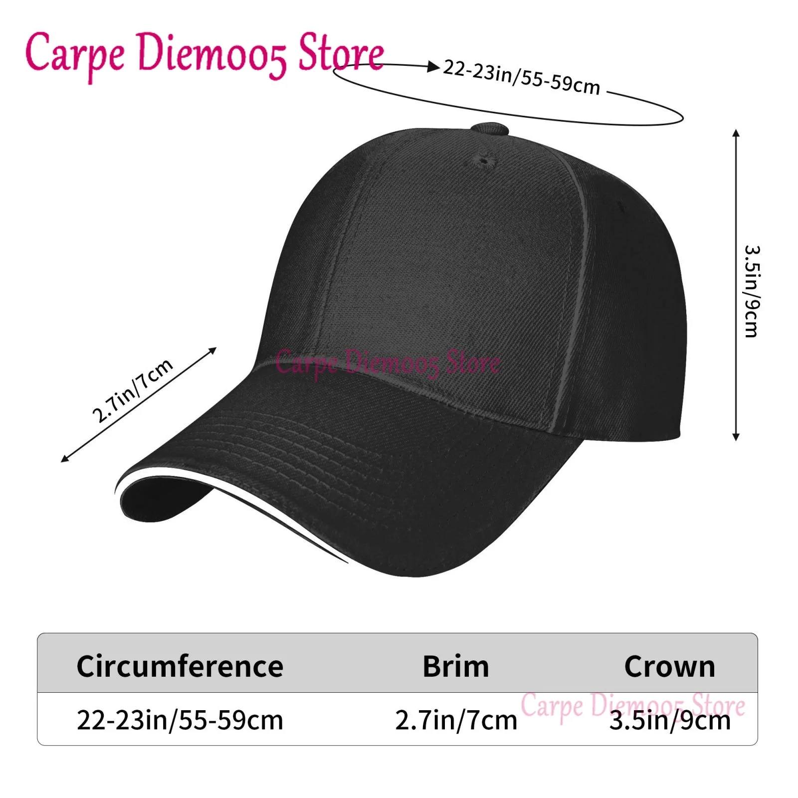 Hockey Mom Hats for Men Women Baseball Cap Sun Protection Trucker Cap Black