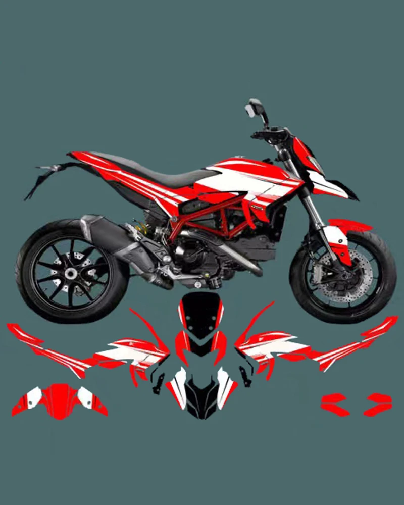 Kit grafico adesivo moto per Ducati Hyperstrada Hypermotard 821 2013 2014 2015 2016 decalcomania sfondo decorativo