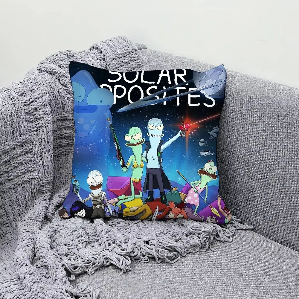 

Funny S-Solar O-Opposites 30x30cm 45x45cm Pillow Case Decor Protective Covers Comfortable soft for Sofa Living Room Home office