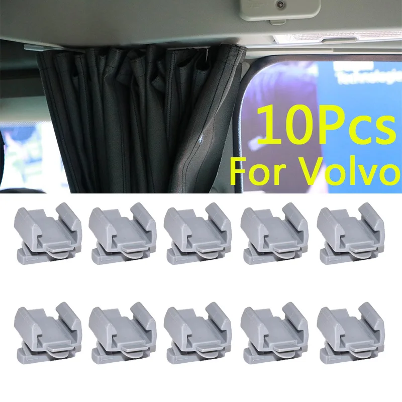 For Volvo Large Truck Curtain Slide Clips Curtain Buckle Guide Rail Rail Clip Auto Fastener Car Accessories Curtain Rail Clamps