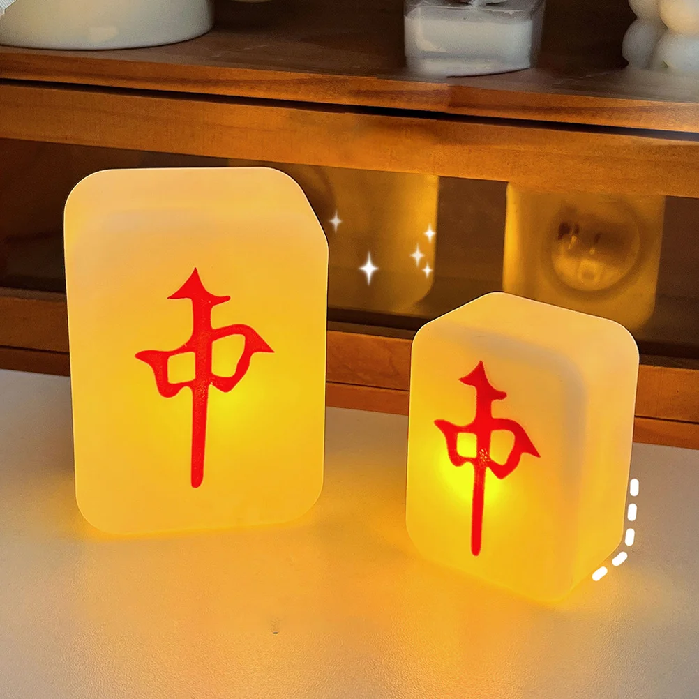 2 قطعة جونغ على شكل ضوء الليل LED أباجورة ديكور غرفة الإبداعية ضوء الطاولة الصغيرة لغرفة النوم غرفة الاطفال إضاءة داخلية