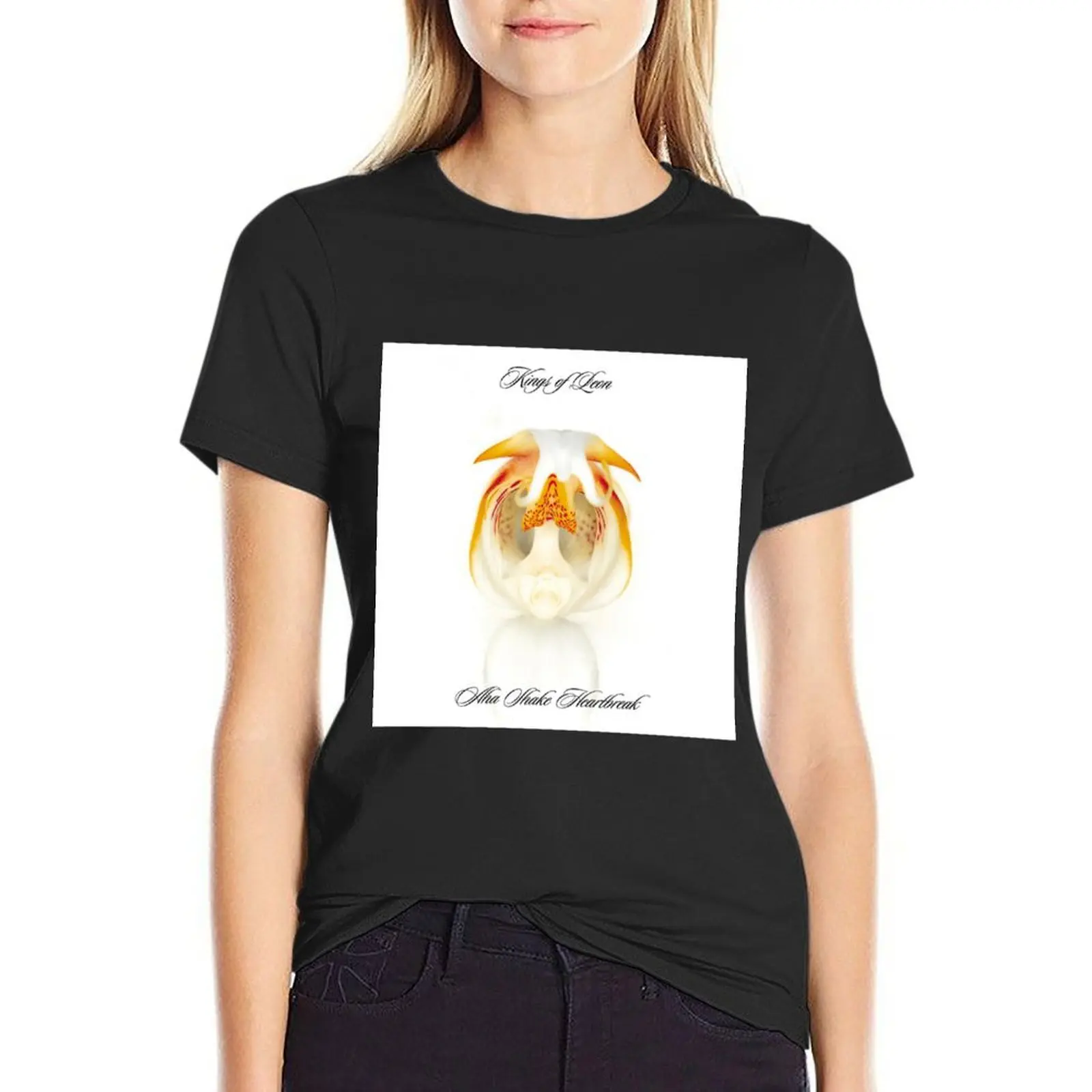 

Kings of Leon aha shake heartbreak T-Shirt vintage clothes vintage Blouse plus sizes t shirts for Women graphic