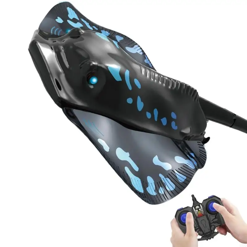 Zdalne sterowanie Manta Ray pływacka zabawka dla dzieci do basenu dla dzieci i zabawka w kąpieli L8RB