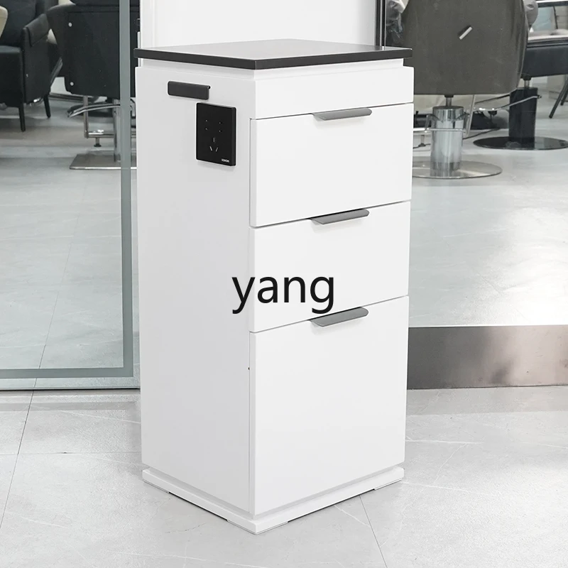 CX Hair Saloon Dedicated White Hair Cabinet Simple and High-End Hot Dyeing Tool Car Storage Drawer