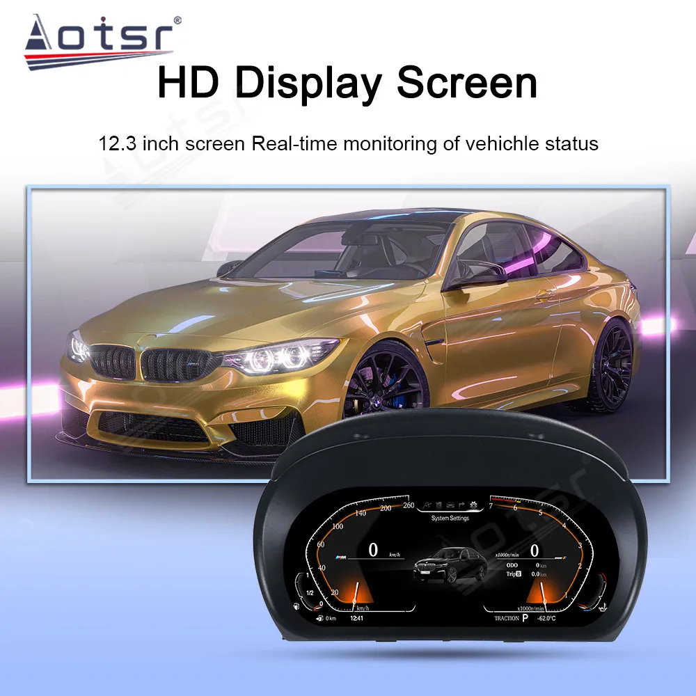 2023 Car LCD Dashboard For BMW 3 Series E90 E91 E92 2005-2012  LCD Instrument Panel Multifunctional Player Digital Cluster