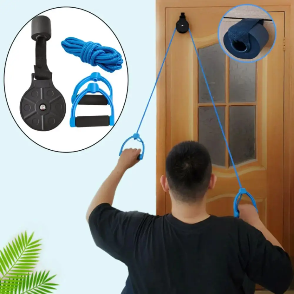 Alat Bantu Olahraga Penyangga Sendi Bahu Desain Tanpa Suara, Penyangga Ekstremitas Atas, Tali Olahraga, Ring Katrol, Tali Latihan untuk Rotator Cuff Beku