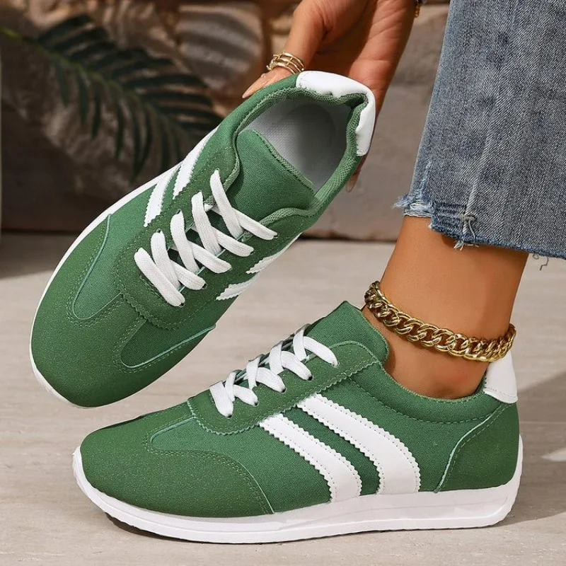 Leichte, bequeme Damen-Schnürschuhe in Weiß, Sneaker für den Alltag, Outdoor-Mode, passend zu allem, weiße Schuhe – Detail 6