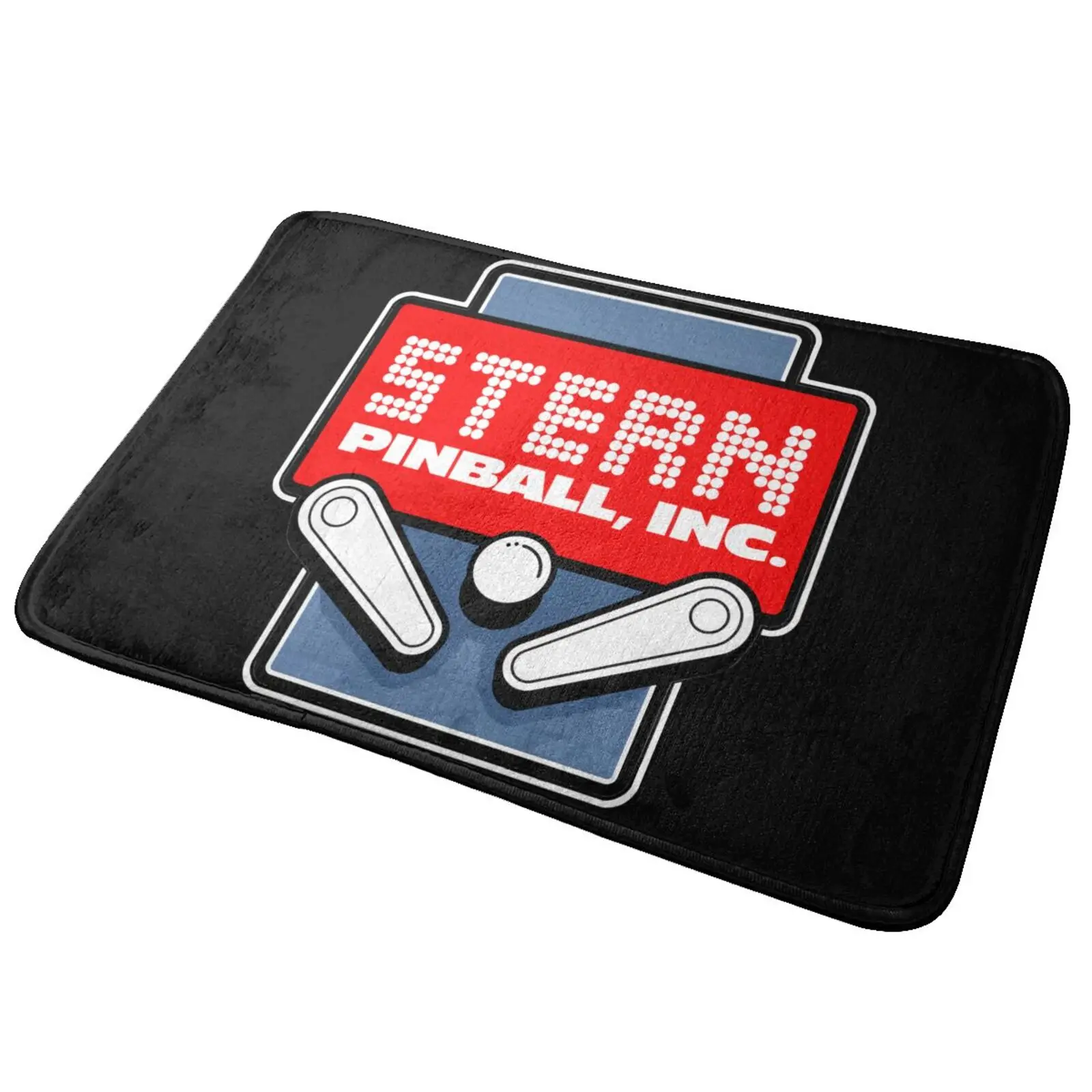 Stern Retro Arcade Gamer Pinball Logo Mat Rug Carpet Entrance Mat Door Cushion Cushion Resist Dirt Mats Door Mat