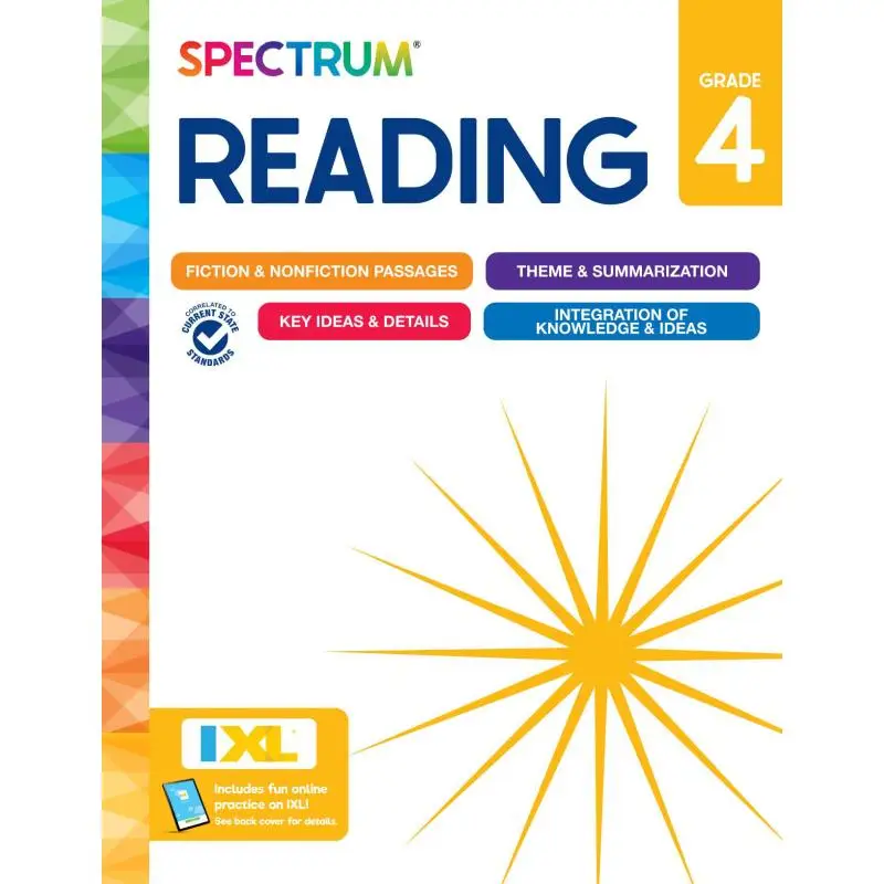 Spectrum Reading Workbook Grade 4 Carson Dellosa Education Carson Dellosa Education 9781483874760 Book