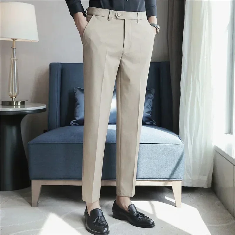 B6108 Men's Pants Outdoor Elastic Breathable Straight Leg Sweatpants Hot Sale