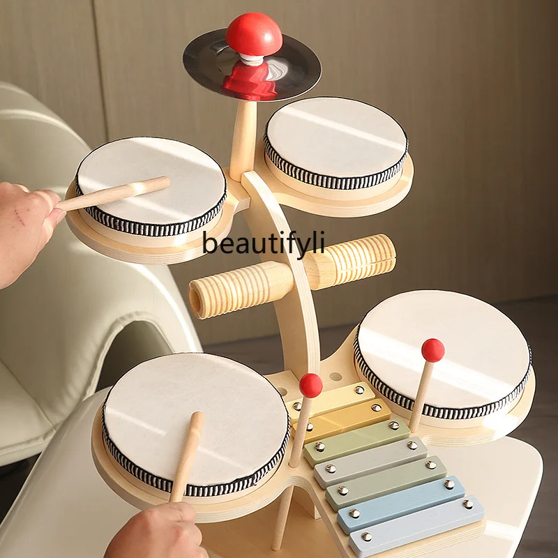 Toy Drum Instrument Children's Drum Baby Percussion Instrument Drummer Percussion Music Teaching Aids