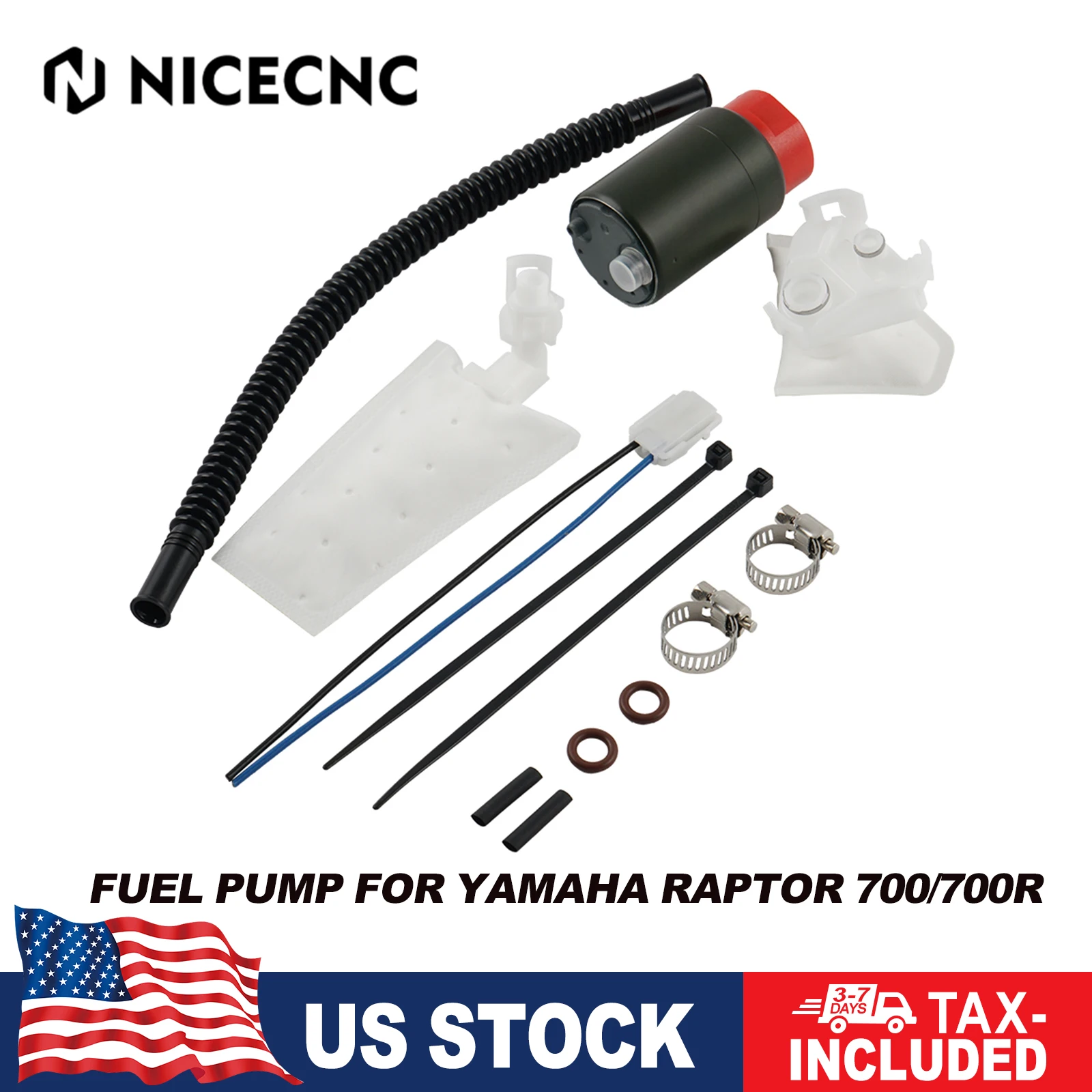 

Топливный насос NICECNC Raptor 700 3,8 см для Yamaha Raptor 700 Raptor 700R 2006-2016, расход 140-160 литров на час, 43 фунтов на квадратный дюйм, 13,5 В