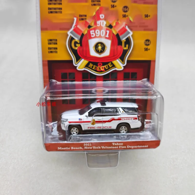 

GreenLight масштаб 1:64 2021, Tahoe Fire Department, модель автомобиля из сплава, коллекция, украшение для дисплея, игрушка в подарок