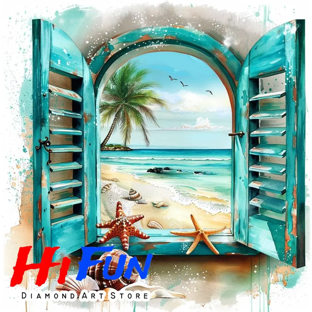 

Diamond Painting Art Mauritius Beach Art Tropical Island View Picture Mosaic Cross Stitch Kit Full Diamond Embroidery Home Decor