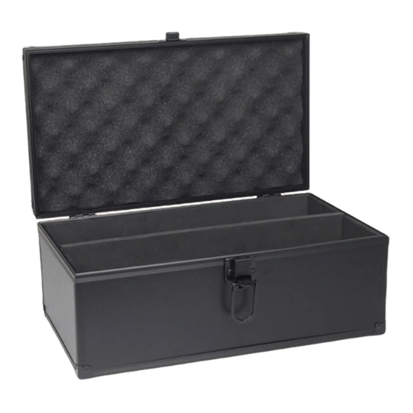

Card Storage Box Deck Organizer Dustproof Elegant with Dividers Line with Sponge Portable Holder Card Case for Rating Cards