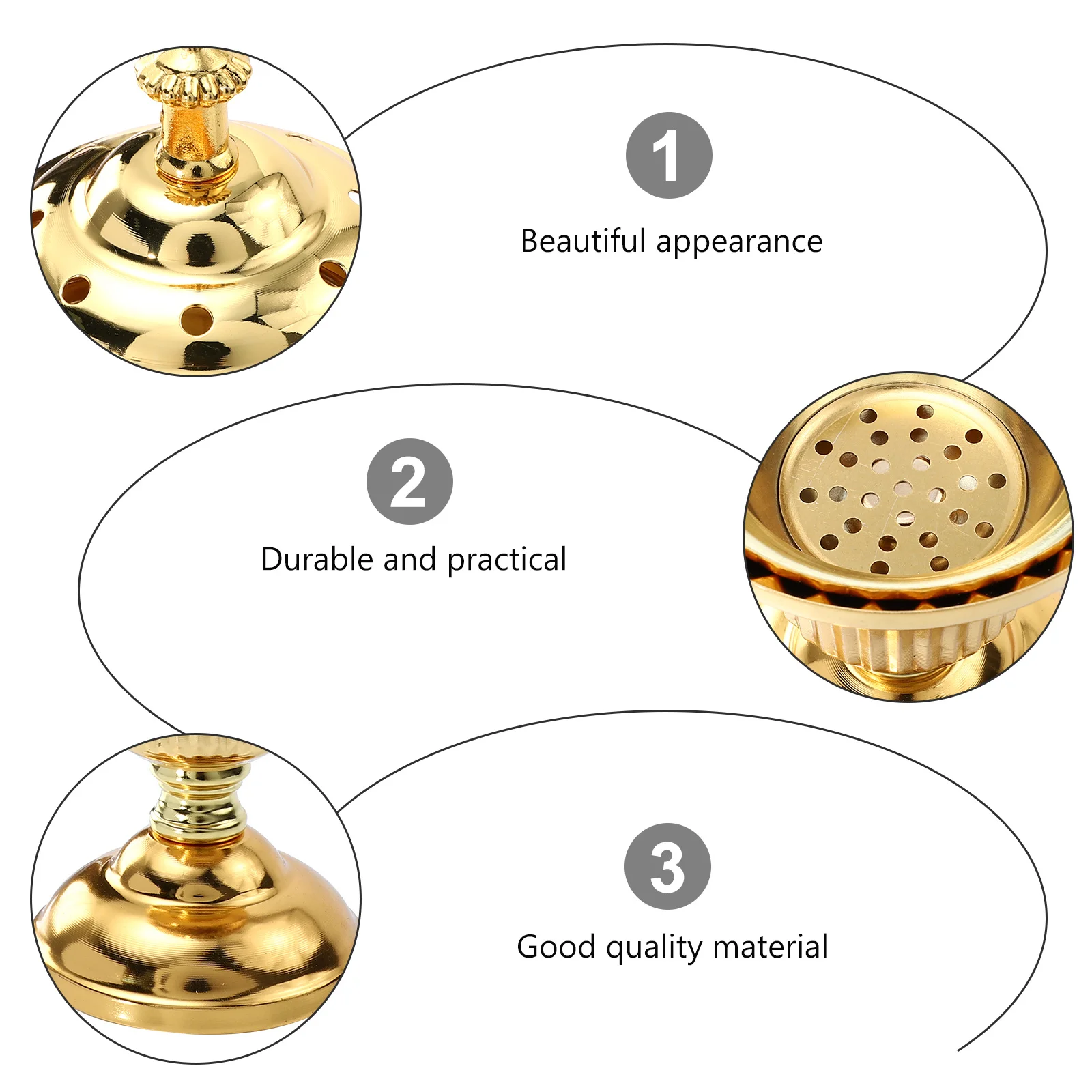 

Aromatherapy Burner Metal Censer For Essential Oil Diffuser Desktop Decor Home Office Fragrance Stove Incense Holder Aroma Lamp