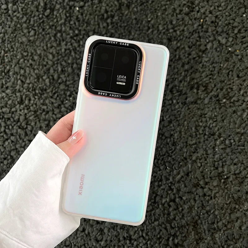 Laser Holographic Case For Xiaomi 13T Pro Mi 14 Mi 12 Mi 13 Pro 12T Pro Mi 11 Lite Gradient Color Camera Protection Soft Cover