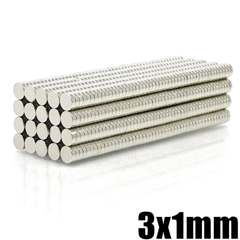 Multiple Sizes 3mm 50-500Pcs N35 Neodymium Disc Magnets, Round NdFeB Permanent Magnets, 3x1,3x2,3x2.5,3x3,3x4,3x5,3x6,3x10mm