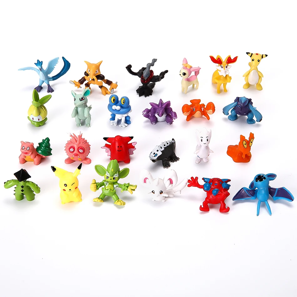 144 Stück/Los Mini Pkm Figur Pikachu Kindermodell Spielzeug 2-3cm Kawaii Figur PVC Puppen 6*24 Stück Spielzeug Großhandel – Detail 7