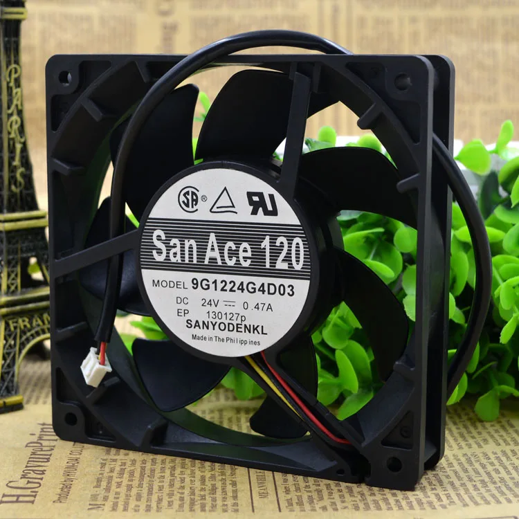 

НОВЫЙ ОРИГИНАЛ 9G1224G4D03 24 В 0,47 А 12025 120x120x25 мм ОХЛАЖДАЮЩИЙ ВЕНТИЛЯТОР РАДИАТОР