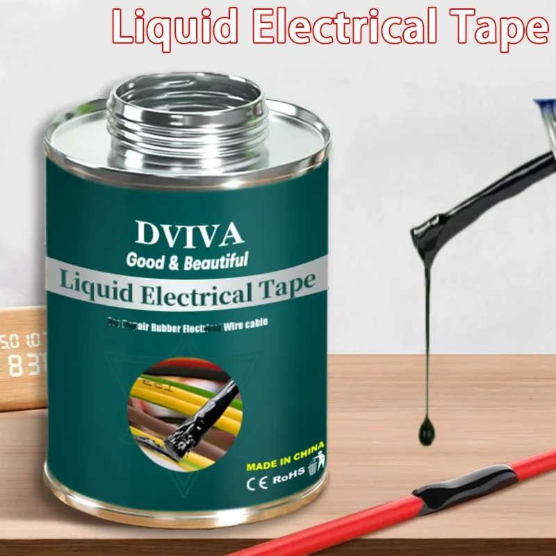 Waterproof Liquid Electrical Tape Rubber Electrical Cable Coat Insulating Tape Fast Fixed Line Cable Repair Paste UV Protection