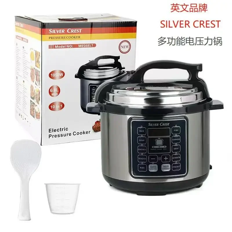 English Large Capacity Pressure Cooker Household Rice Cooker Multifunctional Pressure Cooker Stew Voltage