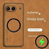 for magsafe magnetic wireless charge case For Oneplus Nord 4 1+nord4 Cover One plus Nord 4 fundas Original Leather Case