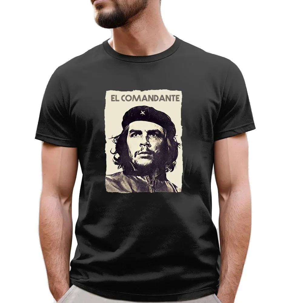 Che Guevara Shirt Rebel Cuban Tee Guerrilla Revolution T-Shirt Casual Short Sleeve Men O-neck Cotton Tshirt Graphic T Shirts Top